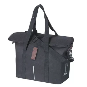 Árcsökkenés Basil egyoldalas táska kerékpárra City Handbag 3in1 KF-Hook ON-MIK ready, fekete