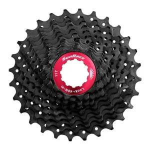 Sunrace CSRX1 11 sebességes fogaskeréksor [fekete-piros, 11-36] Prémium