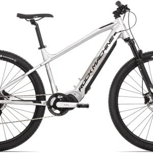 Rock Machine Torrent INT e30-29 elektromos MTB kerékpár [17" (M), fényes ezüst/fekete] Azonnali szállítás
