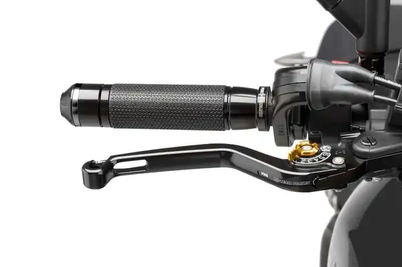 Gyors kiszállítás Brake lever without adapter PUIG 170NO hosszú black/gold kiárusítás