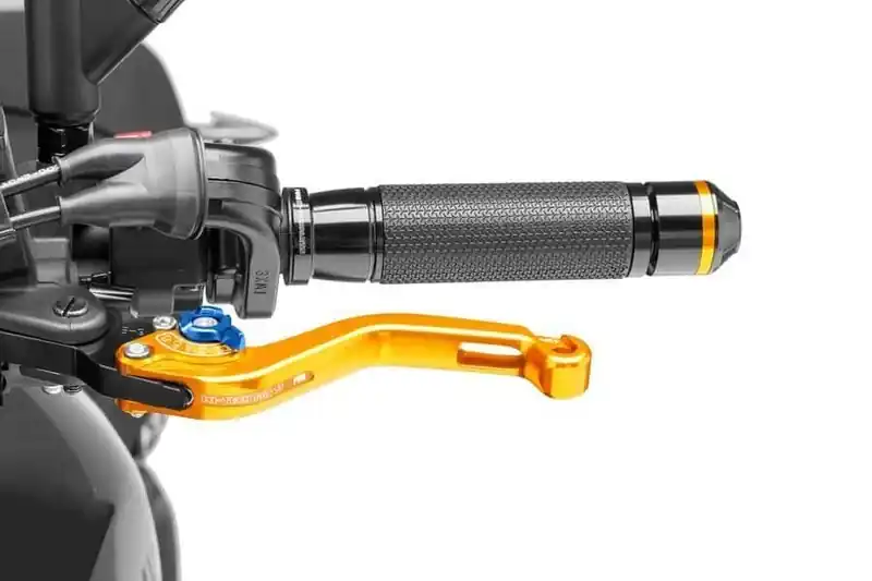 Azonnali szállítás Clutch lever without adapter PUIG 280OA rövid gold/blue