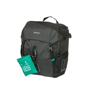 Szezonális akció Basil egyoldalas táska Discovery 365D Single Bag M, Hook ON, szürke ,9 L