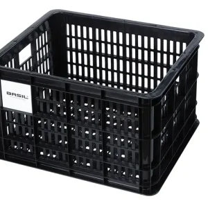 Basil láda Crate M, újrahasznosított, fekete Kedvezményes ár