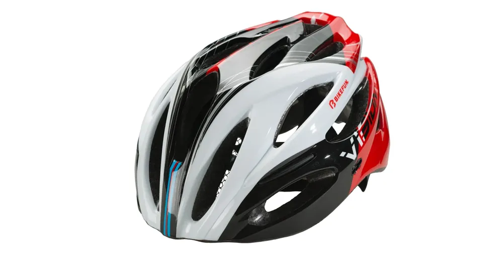 Legjobb ár Fejvédő BIKEFUN VISION PIROS/FEKETE/FEHÉR