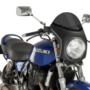 Windshield universal PUIG SEMI-FAIRING 9553F matt black dark smoke Szezonális akció