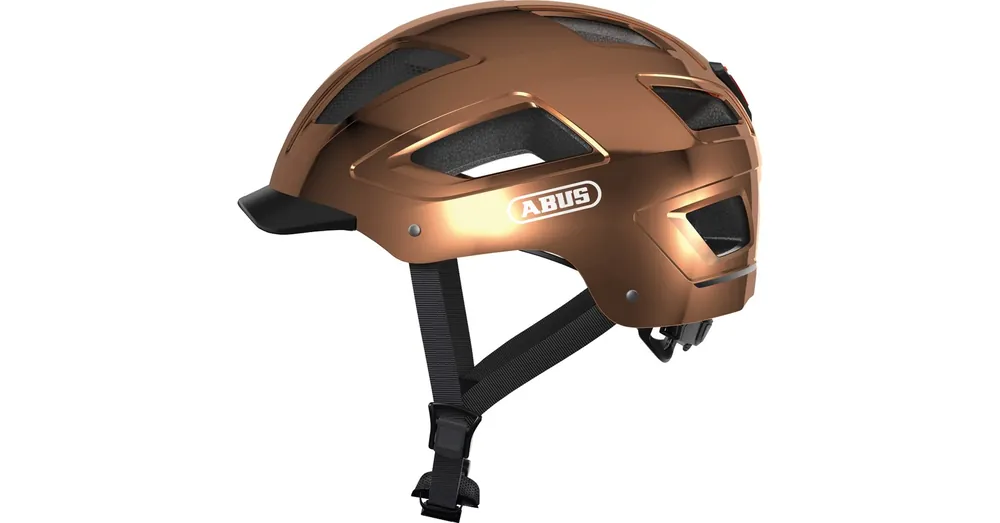ABUS kerékpáros városi sisak Hyban 2.0, ABS, chrome rosé, M (52-58 cm) Végkiárusítás