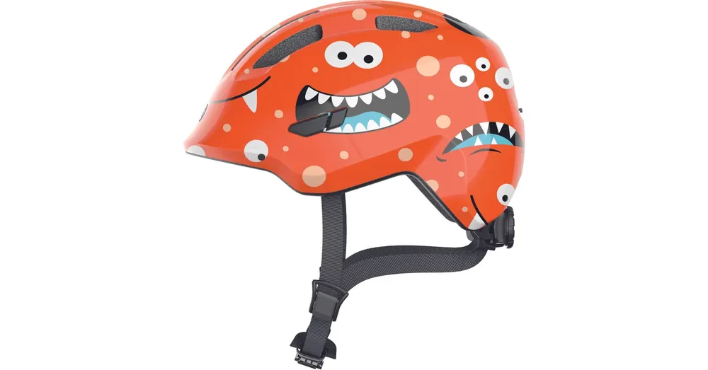 Olcsó ABUS kerékpáros gyerek sisak Smiley 3.0, In-Mold, orange monster, S (45-50 cm)