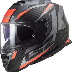 Zárt sisak LS2 FF800 Storm Racer ezüst-neon narancssárga Biztonságos fizetés