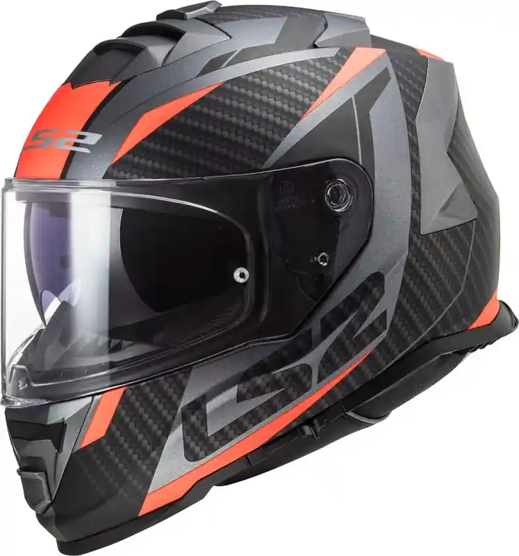 Zárt sisak LS2 FF800 Storm Racer ezüst-neon narancssárga Biztonságos fizetés