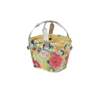 Biztonságos fizetés Basil első kosár Bloom Field Carry All Front Basket, KF kompatibilis, kormányadapter nélkül (TBA 70177), honey sárga