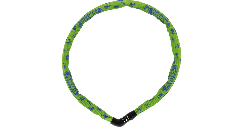 Vásárlói kedvenc ABUS láncos lakat jelkóddal Steel-O-Chain Symbols 4804C/75, lime