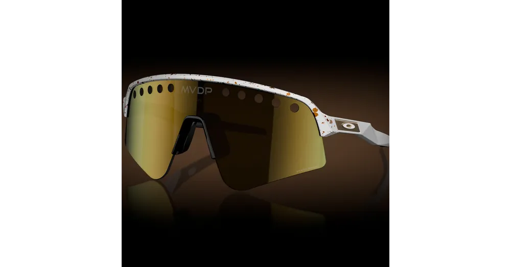 Oakley Mathieu Van Der Poel Signature Series Sutro Lite Sweep MVDP RED/Gold Splatter - Prizm 24K Csak ma