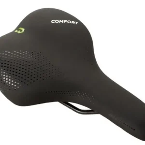 Akciós ár Bikefun Lausanne férfi komfort nyereg, memóriahabos, 275x180 mm, 442 g, fekete