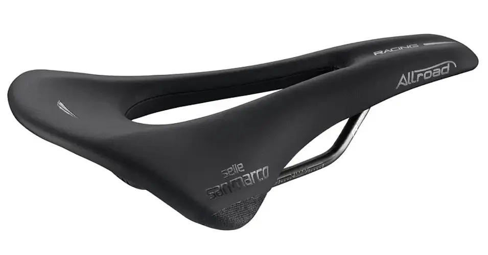 Selle San Marco Allroad Racing Wide férfi sport nyereg, 268x146 mm, 189g, fekete Szuper akció