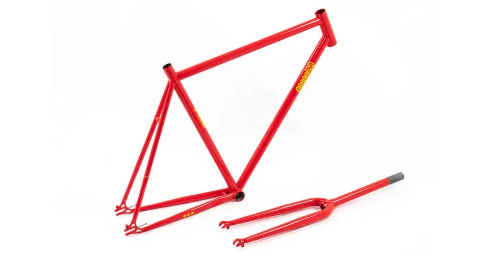 Csepel Royal 3* 2022 28-as (622-es) fixi-single speed kerékpár váz és villa szett, acél, piros, 550-es vázméret Szuper akció