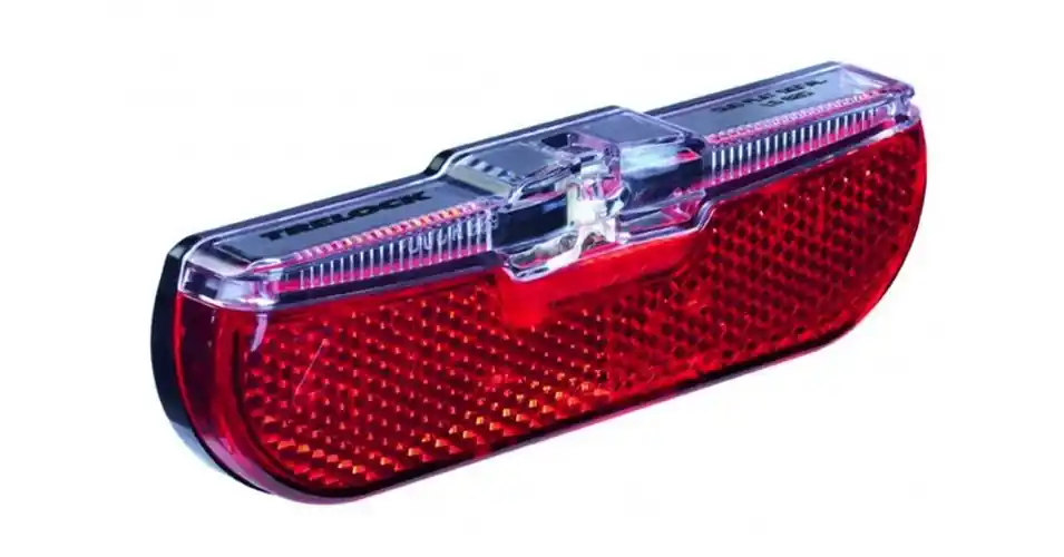 Trelock LS 615 Duo Flat Signal dinamós LED hátsó lámpa csomagtartóra, állófény és féklámpa funkcióval, 50 mm Azonnali szállítás