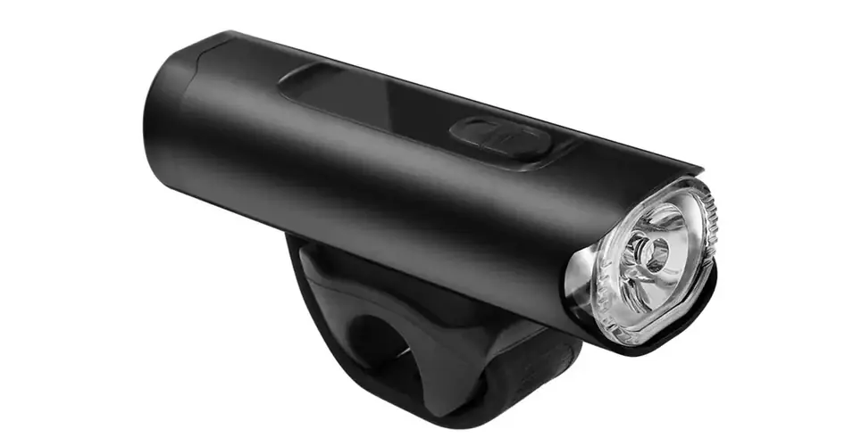 Prémium Bikefun Rock 500 USB-ről tölthető power bank első lámpa, Power LED, 500 lumen, fekete