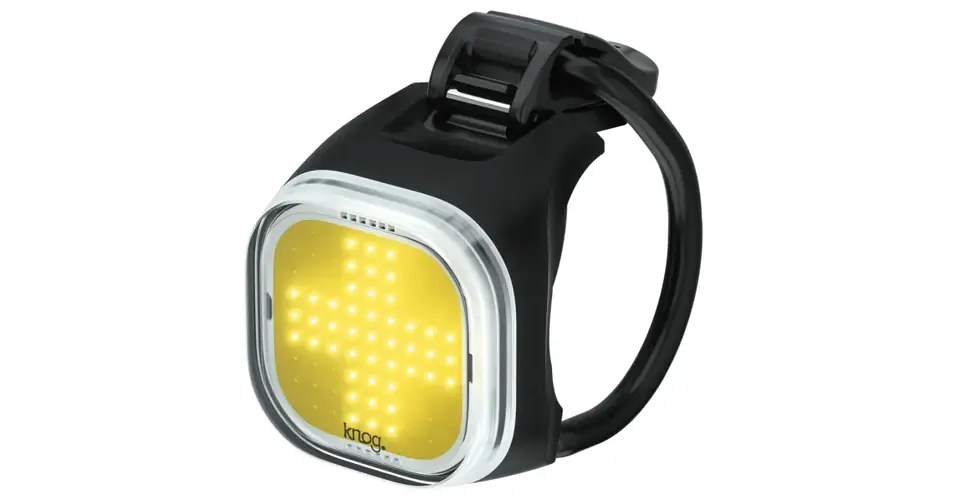 Knog Blinder Mini Cross LED első lámpa, USB-ről tölthető, gumipántos, 50 lumen, fekete Bestseller