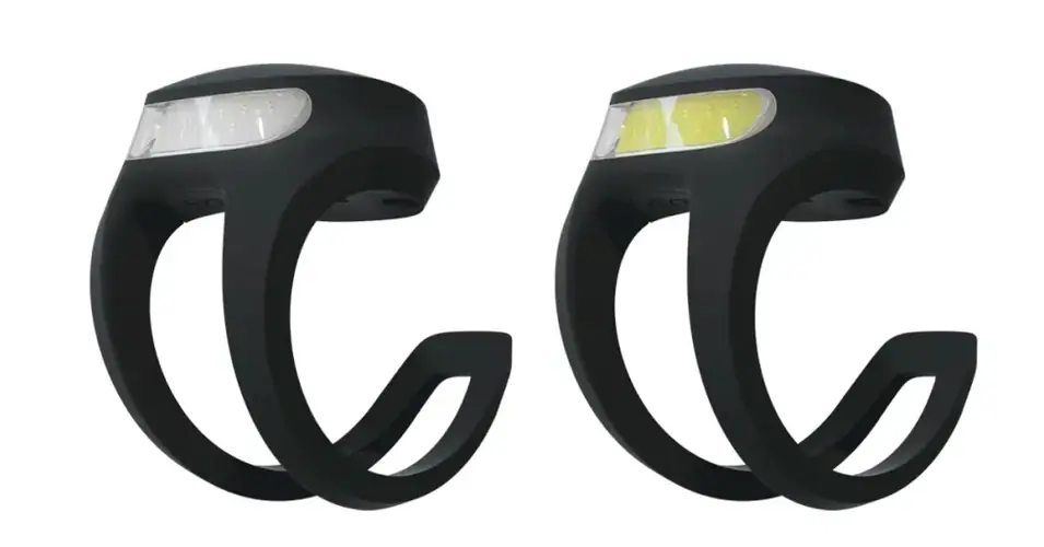 Knog Frog V3 USB-ről tölthető lámpa szett (első és hátsó), gumipántos, 40/20 lumen, fekete Rendeld meg most