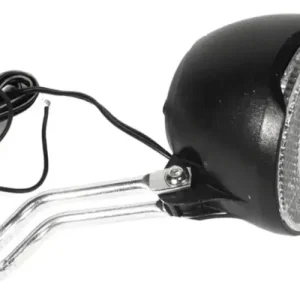 Alacsony ár Neuzer 1 LED-es, dinamós első lámpa vezetékkel, prizmával, 6V fekete