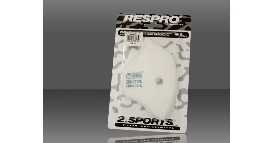Csak ma Respro kerékpáros légszűrő maszkhoz szűrőbetét Sportsta maszkhoz, M-es méret, párban