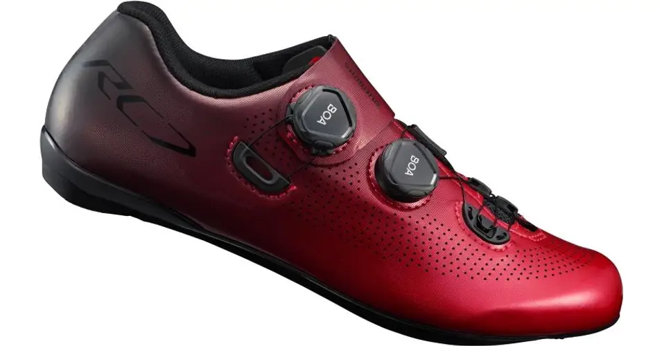 Kihagyhatatlan ajánlat Shimano SH-RC701 országúti kerékpáros cipő, SPD-SL, piros, 45-ös