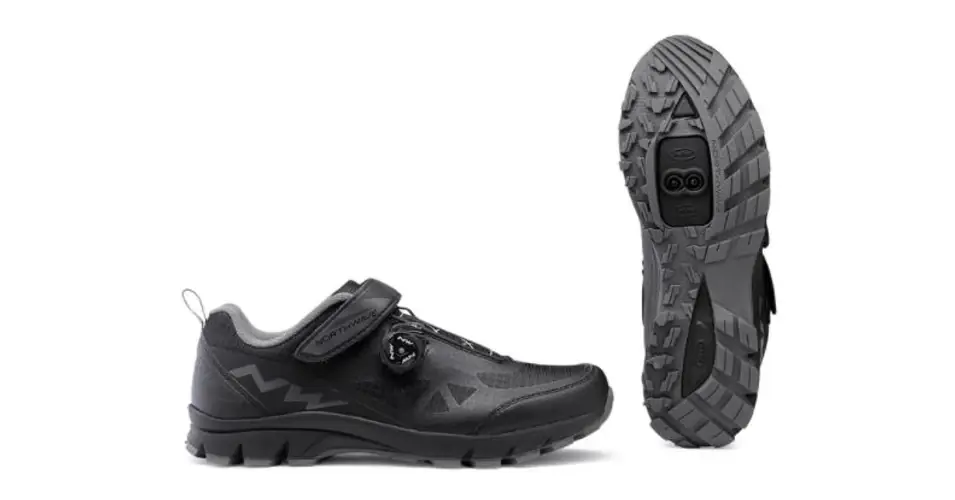 Akciós ár Northwave MTB All Terrain Corsair kerékpáros SPD cipő, fekete, 48-as