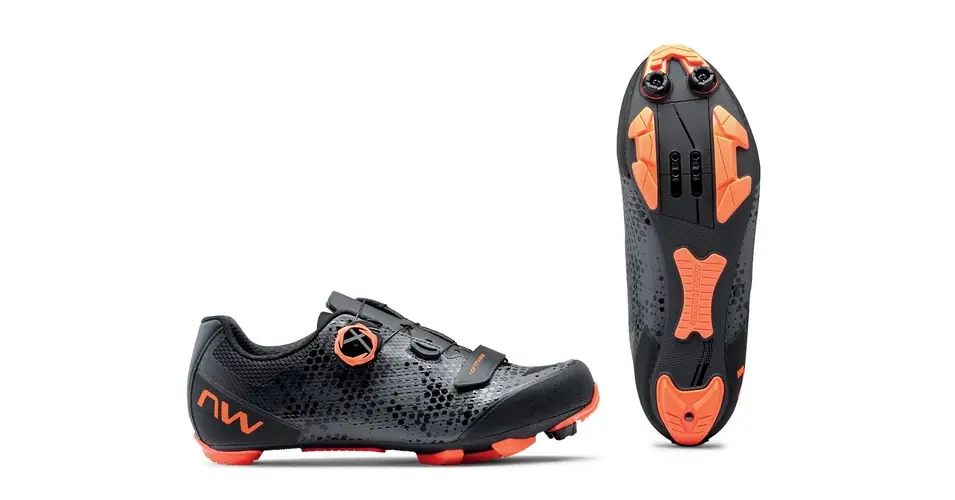 Népszerű Northwave MTB Razer 2 kerékpáros SPD cipő, szürke-narancs, 42-es