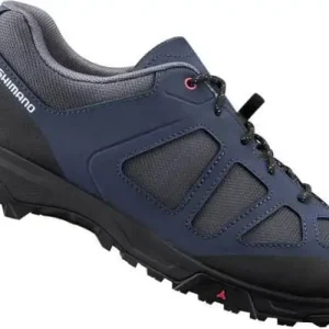 Végkiárusítás Shimano SH-ET300 kerékpáros cipő, fűzős, tengerészkék, 45-ös
