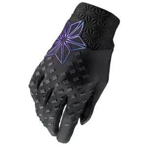 Ajánlat Supacaz Galactic hosszú ujjú MTB kesztyű, protektoros, fekete-lila, XL-es méret