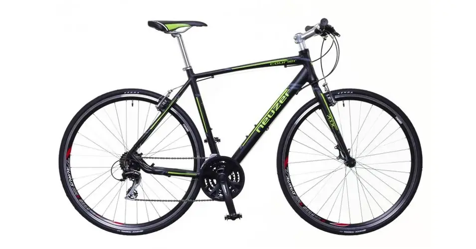 Neuzer Courier 2018 férfi 28-as krossz kerékpár, alumínium, 21s, 53 cm, matt fekete-zöld-szürke Gyors kiszállítás
